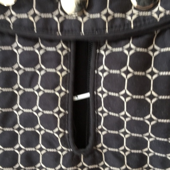 Ann Taylor navy patterned dress size 2 - Picture 4 of 5